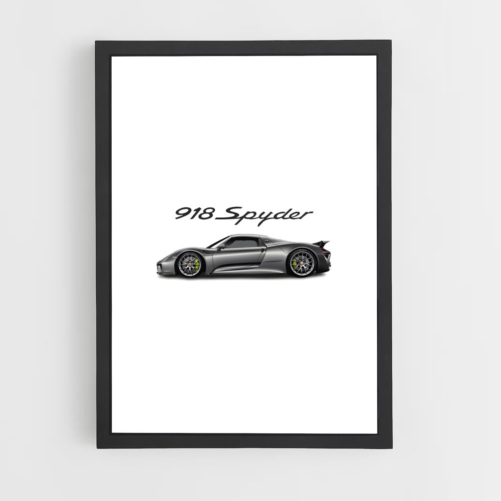 Poster 911 Black Beauty – affiche Porsche (vue 2)